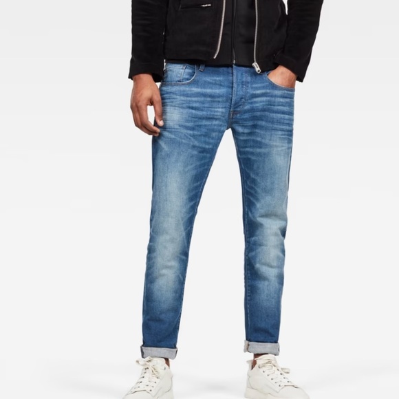 G-STAR RAW 3301 SUPER SLIM Men's Blue Jeans - 31 - Picture 1 of 17